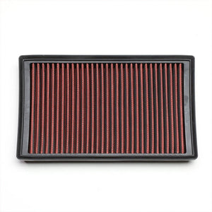 Red High Flow Washable/Reuse OE Drop-In Panel Air Filter For Audi/VW L4 Turbo-Performance-BuildFastCar
