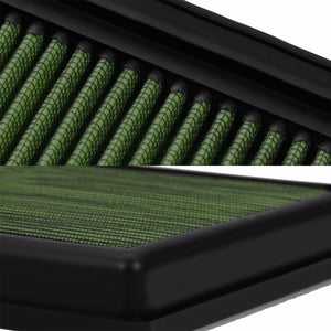 Reusable Green High Flow Drop-In Panel Air Filter For BMW 12-16 F22/F30/F32 2.0T-Performance-BuildFastCar