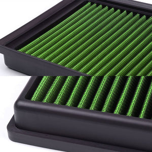 Green High Flow Washable/Reuse OE Drop-In Panel Air Filter For LR4/Range Rover-Performance-BuildFastCar