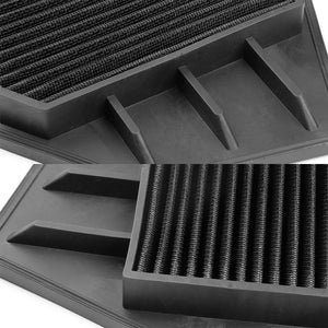 Black High Flow Washable/Reuse OE Drop-In Panel Air Filter For 08-12 Accord 2.4-Performance-BuildFastCar