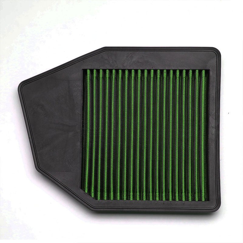 Green High Flow Washable/Reuse OE Drop-In Panel Air Filter For Crosstour 2.4L-Performance-BuildFastCar