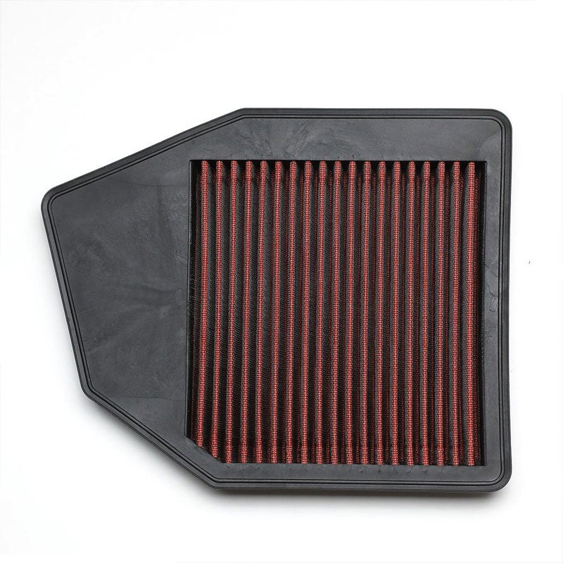 Red High Flow Washable/Reuse OE Drop-In Panel Air Filter For Crosstour 2.4L-Performance-BuildFastCar