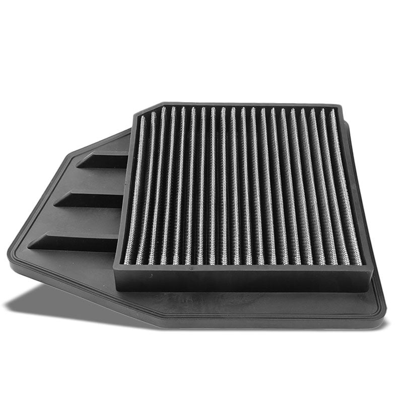 Silver High Flow Washable/Reuse OE Drop-In Panel Air Filter For Crosstour 2.4L-Performance-BuildFastCar