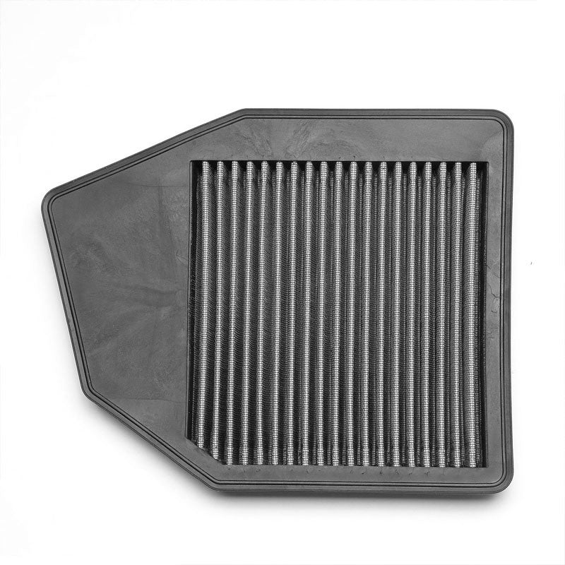 Silver High Flow Washable/Reuse OE Drop-In Panel Air Filter For Crosstour 2.4L-Performance-BuildFastCar