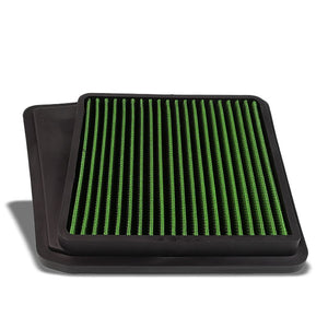 Green High Flow Washable/Reuse OE Drop-In Panel Air Filter For 09-14 Acura TSX-Performance-BuildFastCar