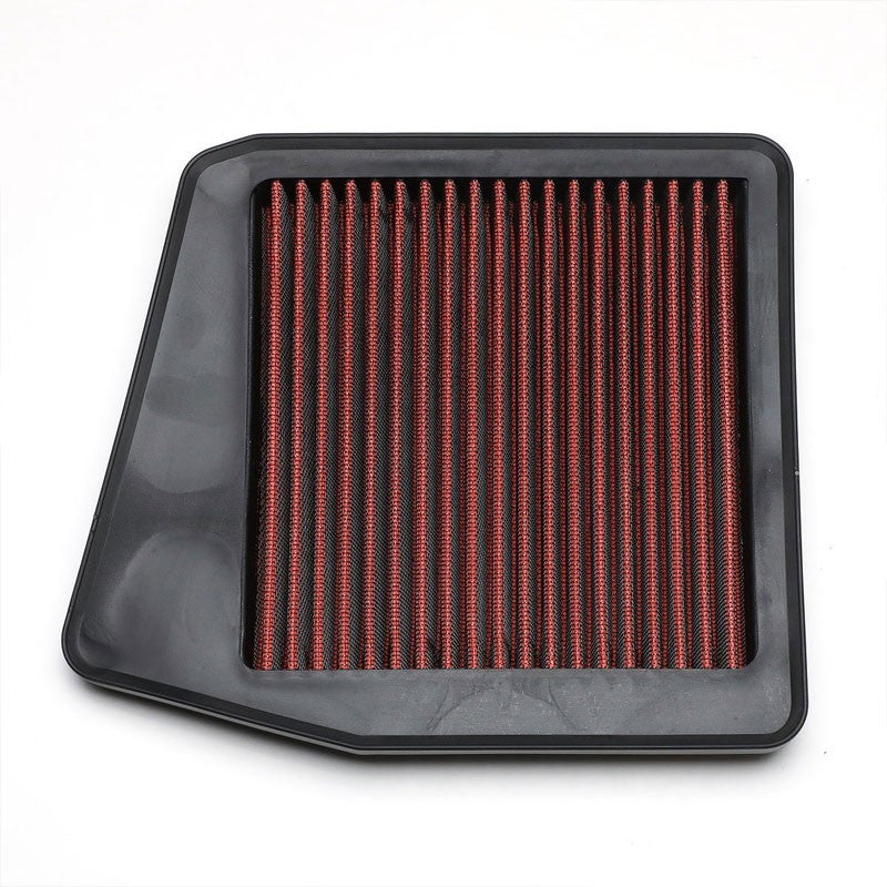 Red High Flow Washable/Reuse OE Drop-In Panel Air Filter For 09-14 Acura TSX-Performance-BuildFastCar