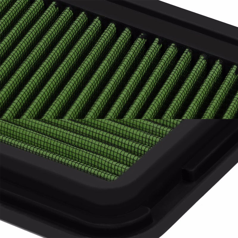 Reusable Green High Flow Drop-In Panel Air Filter For Toyota 07-17 Camry 4CYL-Performance-BuildFastCar