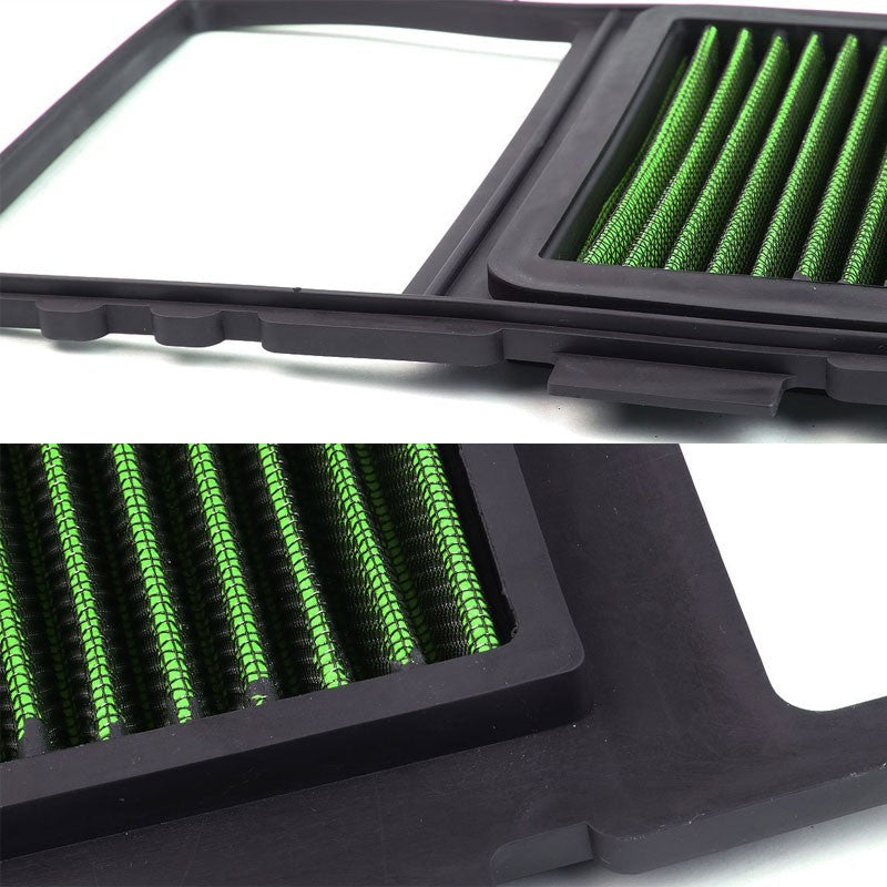 Green High Flow Washable/Reuse OE Drop-In Panel Air Filter For Toyota Prius-Performance-BuildFastCar