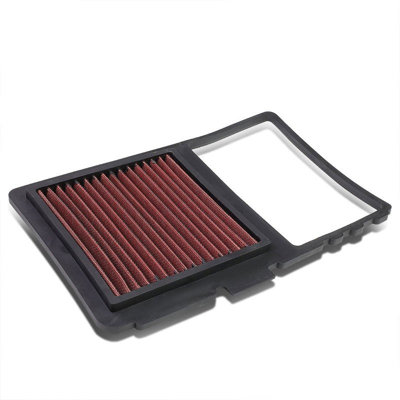 Red High Flow Washable/Reuse OE Drop-In Panel Air Filter For 04-09 Toyota Prius-Performance-BuildFastCar