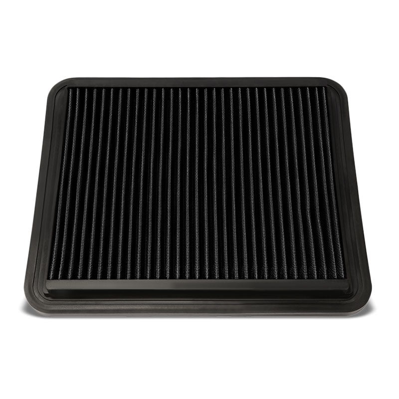 Wash/Reusable Black High Flow Drop-In Panel Air Filter For Buick 06-11 Lucerne-Performance-BuildFastCar