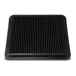 Wash/Reusable Black High Flow Drop-In Panel Air Filter For Buick 06-11 Lucerne-Performance-BuildFastCar