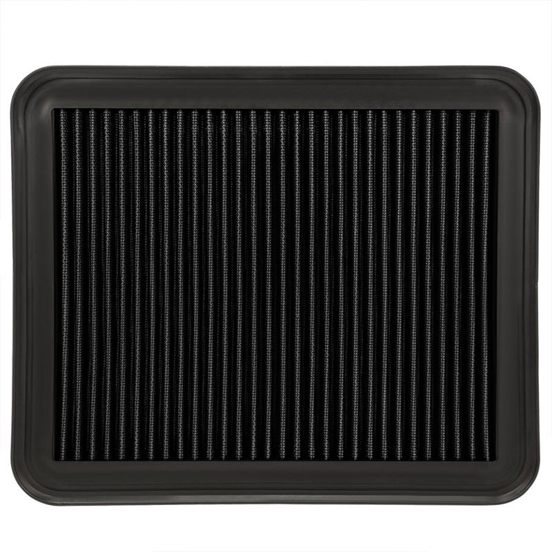Wash/Reusable Black High Flow Drop-In Panel Air Filter For Buick 06-11 Lucerne-Performance-BuildFastCar