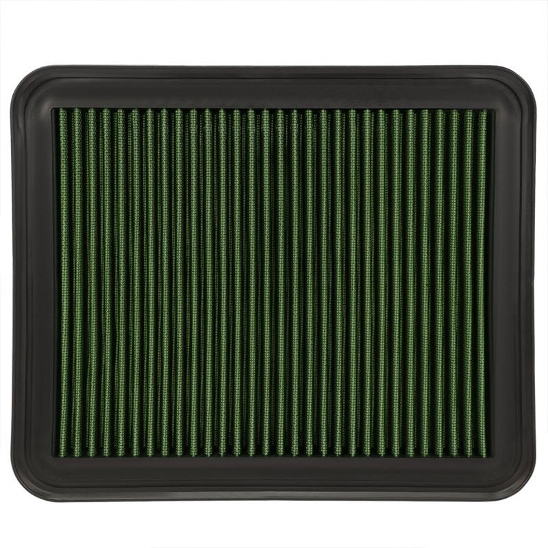 Wash/Reusable Green High Flow Drop-In Panel Air Filter For Buick 06-11 Lucerne-Performance-BuildFastCar