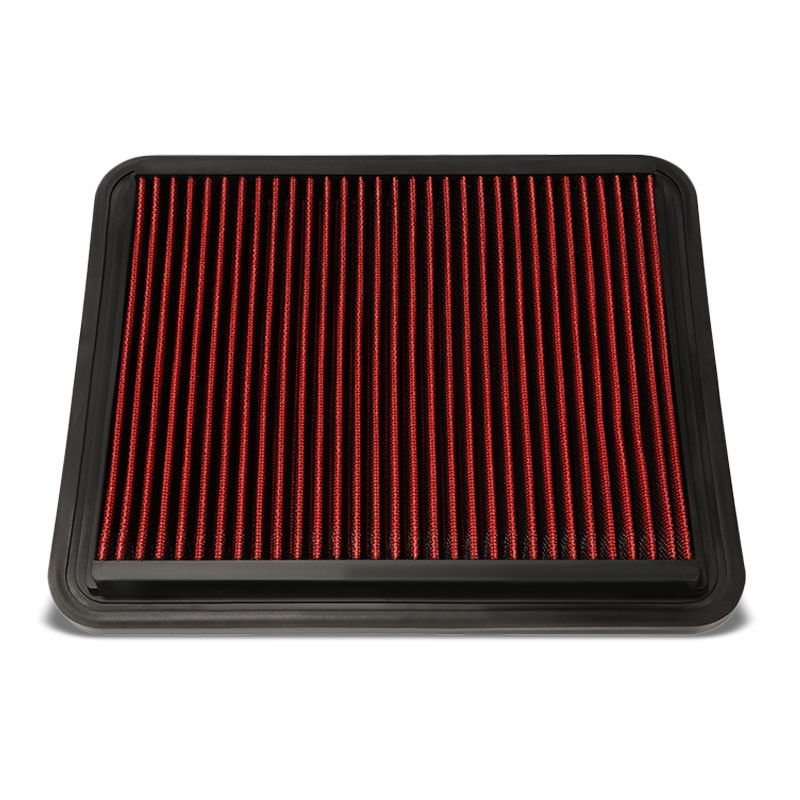 Red Reusable Direct Replace High Flow Drop-In Panel Air Filter For 06-11 Lucerne-Performance-BuildFastCar