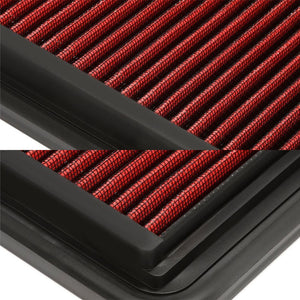 Red Reusable Direct Replace High Flow Drop-In Panel Air Filter For 06-11 Lucerne-Performance-BuildFastCar