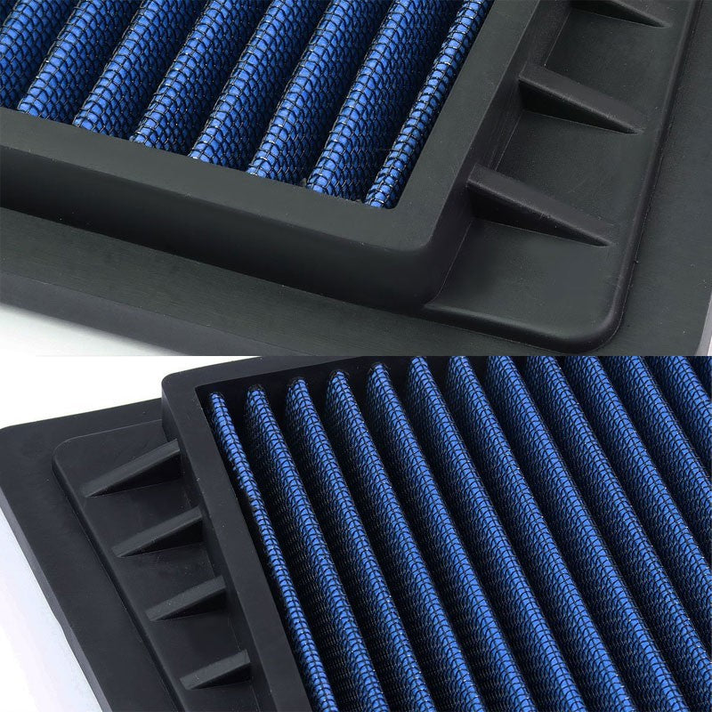 Blue High Flow Washable/Reuse OE Drop-In Air Filter For 02-05 Liberty 2.4L-Performance-BuildFastCar
