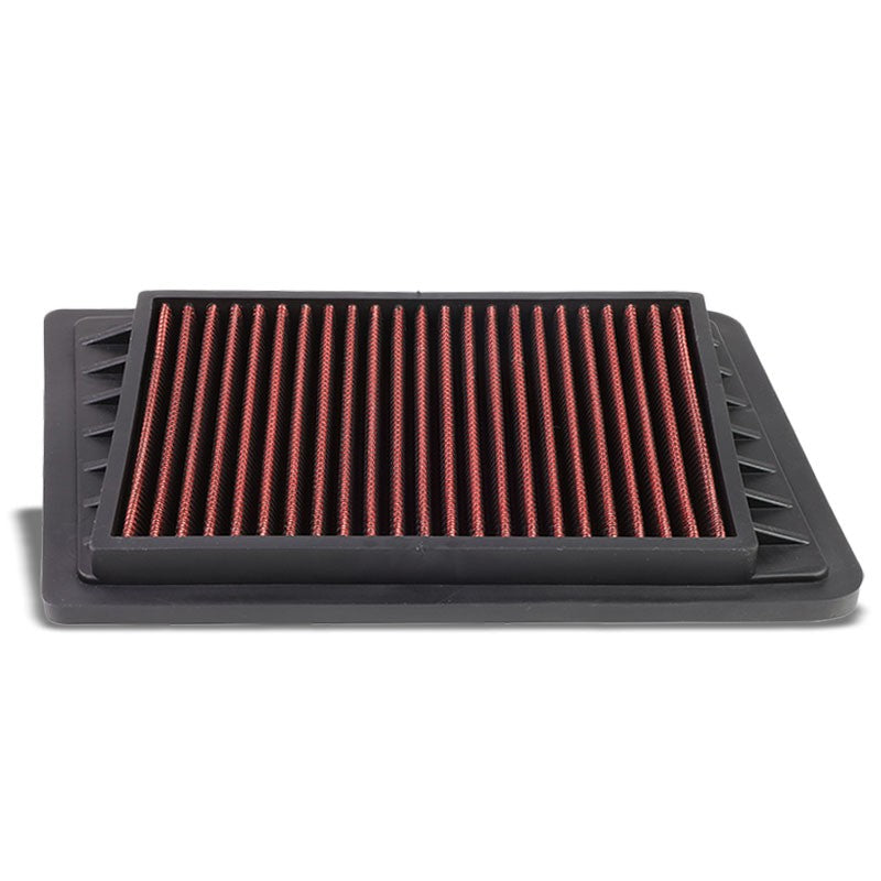 Red High Flow Washable/Reuse OE Drop-In Panel Air Filter For 02-05 Liberty 2.4L-Performance-BuildFastCar