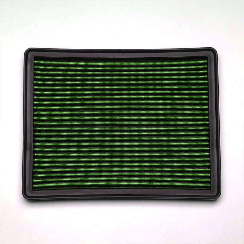 Green High Flow Washable Airbox Drop-In Panel Air Filter For 02-13 Avalanche-Performance-BuildFastCar