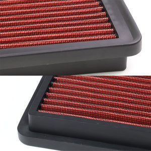 Red High Flow Washable Airbox Drop-In Panel Air Filter For 99-17 sierra 1500-Performance-BuildFastCar