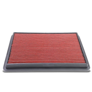 Red High Flow Washable Airbox Drop-In Panel Air Filter For 99-17 sierra 1500-Performance-BuildFastCar