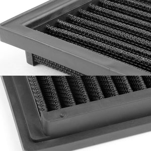 Black High Flow Washable/Reusable Airbox Drop-In Panel Air Filter For 92-95 325i-Performance-BuildFastCar