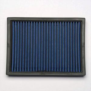 Blue High Flow Washable/Reusable Airbox Drop-In Panel Air Filter For 01-03 530i-Performance-BuildFastCar