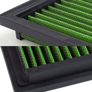 Green High Flow Washable/Reusable Airbox Drop-In Panel Air Filter For 95-99 M3-Performance-BuildFastCar