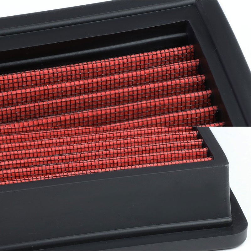Red High Flow Washable OE Drop-In Panel Air Filter For Jeep Cherokee/Commanche-Performance-BuildFastCar