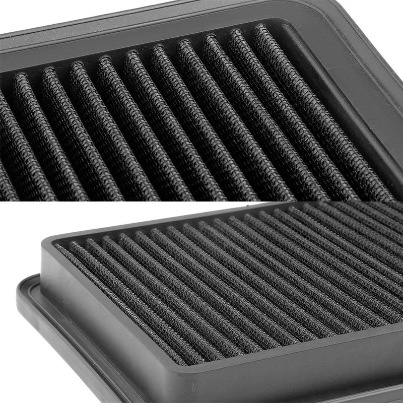 Black LongLife Washable OE Drop-In Panel Air Filter For 95-04 Tacoma 2.4L 2.7L-Performance-BuildFastCar