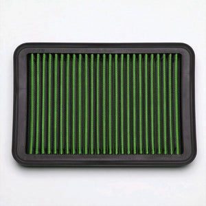 Green High Flow Washable OE Drop-In Panel Air Filter For 89-95 Toyota Pickup 2.4-Performance-BuildFastCar