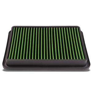 Green High Flow Washable OE Drop-In Panel Air Filter For 89-95 Toyota Pickup 2.4-Performance-BuildFastCar