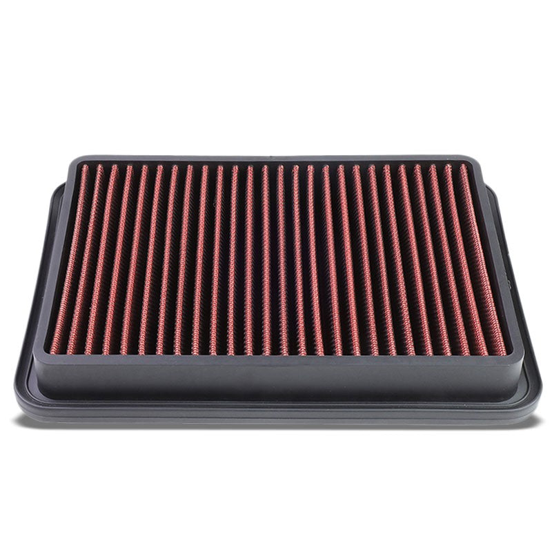 Red High Flow Washable/Reuse OE Drop-In Panel Air Filter For 91-97 Toyota Previa-Performance-BuildFastCar