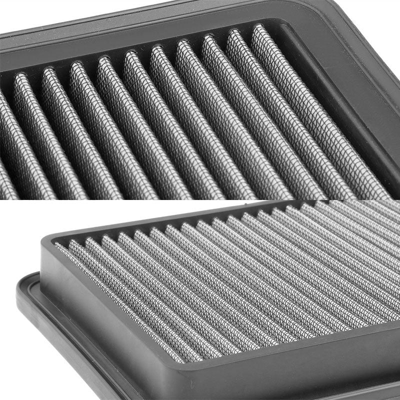 Silver High Flow Washable/Reuse OE Drop-In Panel Air Filter For 92-95 Mazda 929-Performance-BuildFastCar