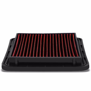 Reusable Red High Flow Drop-In Panel Air Filter For Subaru 08-16 Impreza/WRX-Performance-BuildFastCar