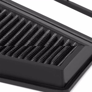 Reusable Black High Flow Drop-In Panel Air Filter For 10-17 Fiat Doblo 1.4T-Performance-BuildFastCar