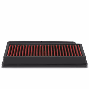 Reusable Red High Flow Cotton Drop-In Panel Air Filter For 10-17 Fiat Doblo 1.4T-Performance-BuildFastCar