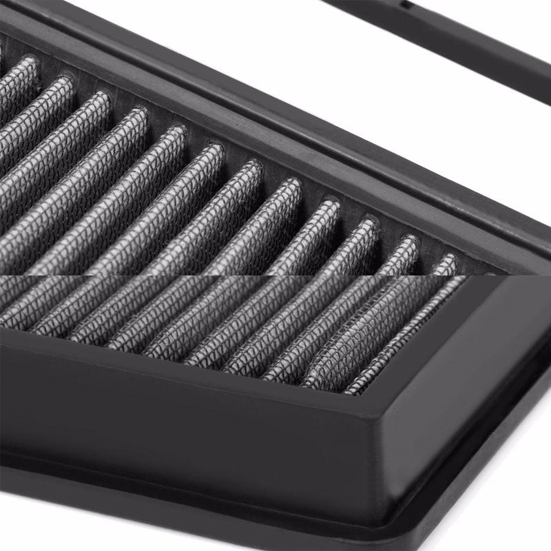Reusable Silver High Flow Drop-In Panel Air Filter For 10-17 Fiat Doblo 1.4T-Performance-BuildFastCar