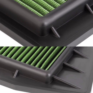 Reusable Green High Flow Drop-In Panel Air Filter For Non-USDM 08-15 Accord 2.0L-Performance-BuildFastCar