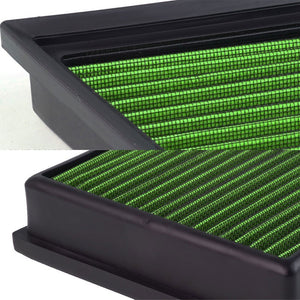 Green High Flow Washable OE Drop-In Panel Air Filter For 13-15 LR2 2.0 Turbo-Performance-BuildFastCar