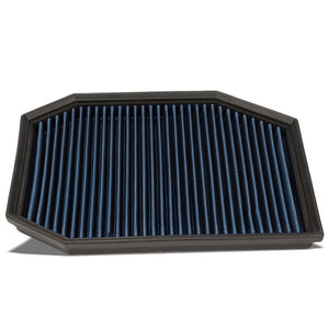 Reusable Blue High Flow Drop-In Panel Air Filter For BMW 04-07 E60 5-Series-Performance-BuildFastCar