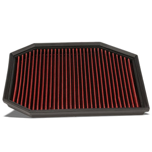 Reusable Red High Flow Drop-In Panel Air Filter For BMW 04-07 E60 5-Series-Performance-BuildFastCar