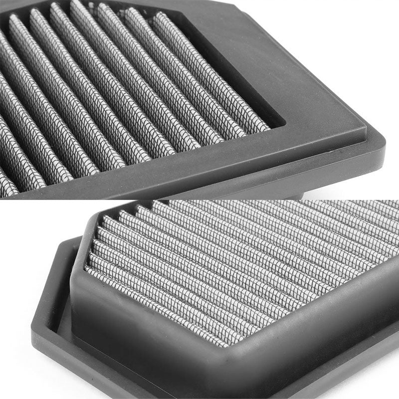 Silver High Flow Washable OE Drop-In Panel Air Filter For C250/SLK250 1.8L Turbo-Performance-BuildFastCar