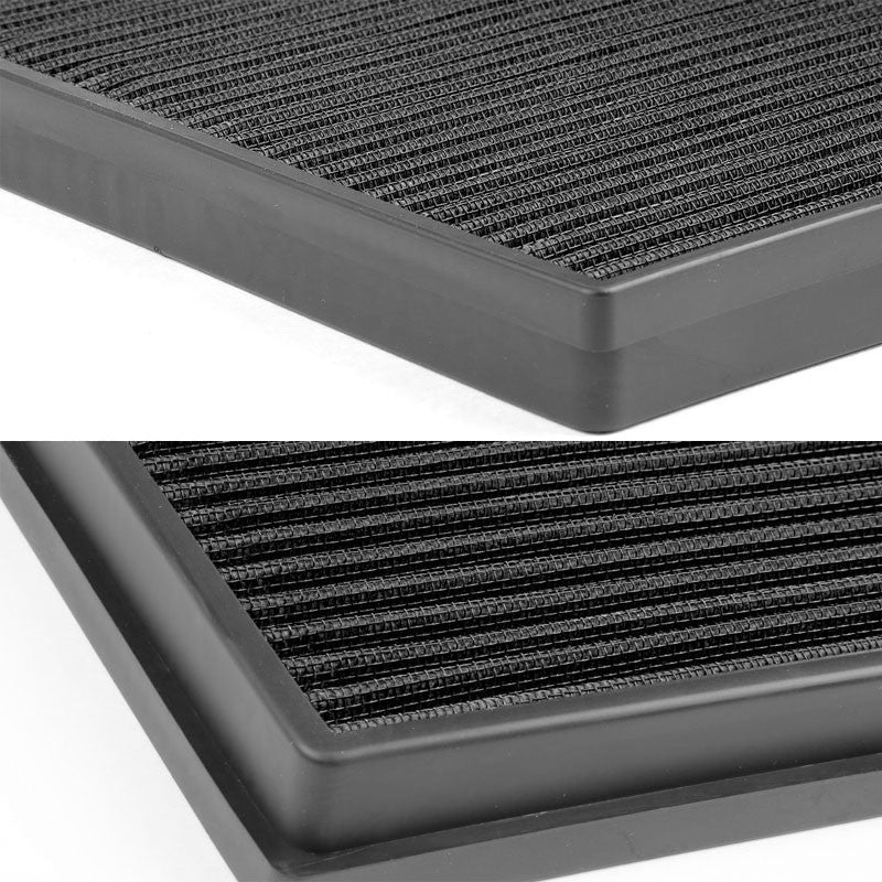 Black High Flow Washable OE Drop-In Panel Air Filter For Buick Verano 2.0L Turbo-Performance-BuildFastCar