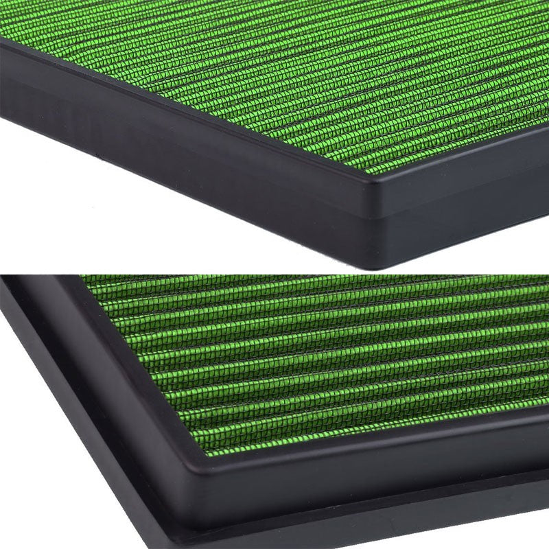 Green High Flow Washable OE Drop-In Panel Air Filter For Buick Verano 2.0L Turbo-Performance-BuildFastCar