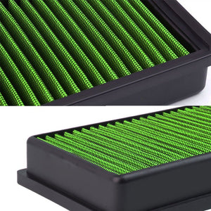 Green High Flow Washable/Reuse OE Drop-In Panel Air Filter For 2.0T Q5/A4/A5-Performance-BuildFastCar