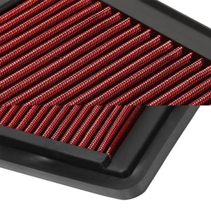 Wash/Reusable Red High Flow Drop-In Panel Air Filter For Honda 09-15 Pilot SUV-Performance-BuildFastCar