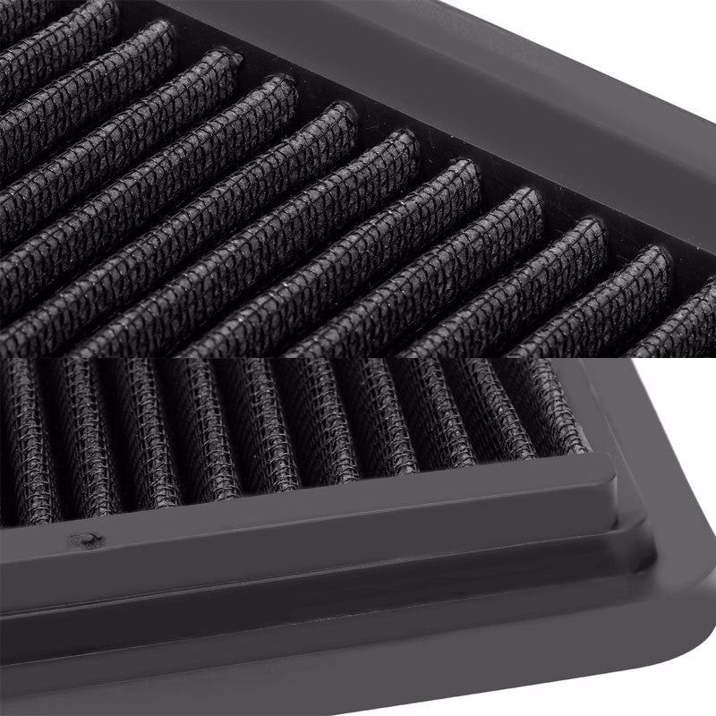 Reusable Black High Flow Drop-In Panel Air Filter For Honda 03-07 Accord 3.0L V6-Performance-BuildFastCar