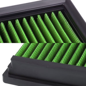 Green High Flow Washable/Reusable Drop-In Panel Air Filter For 04-17 Jaguar XJR-Performance-BuildFastCar