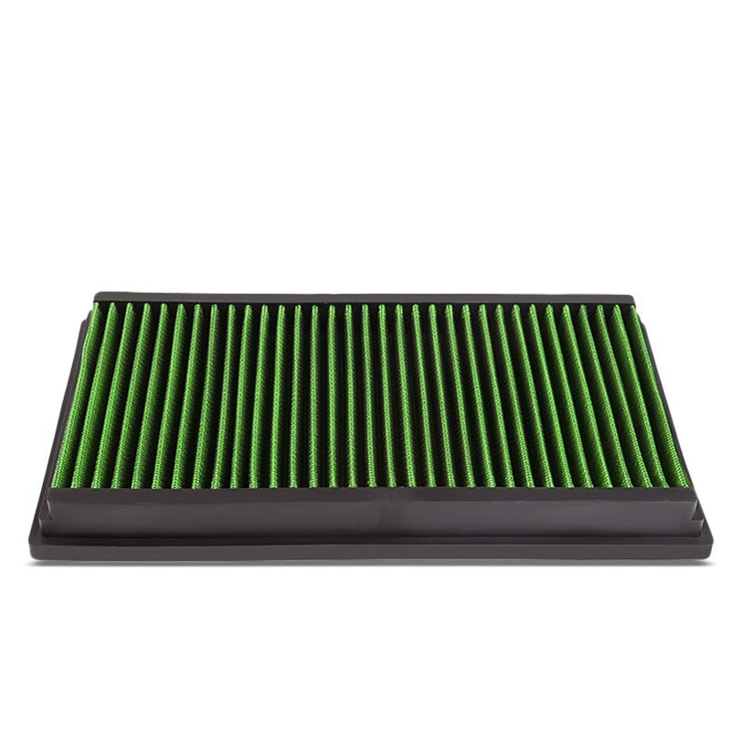 Green High Flow Washable/Reusable Drop-In Panel Air Filter For 04-17 Jaguar XJR-Performance-BuildFastCar