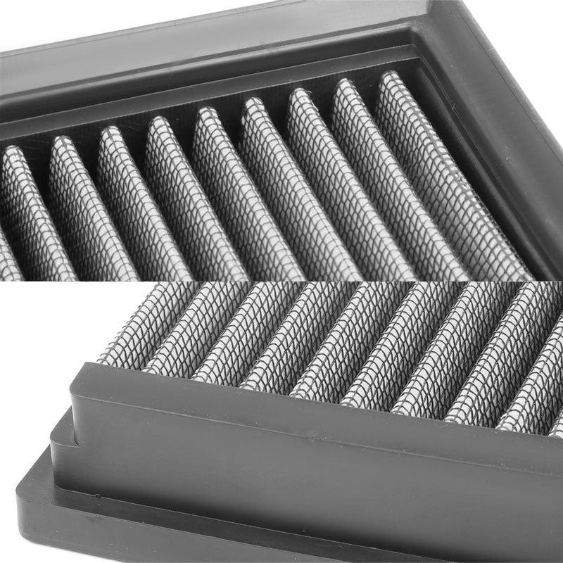 Silver High Flow Washable/Reusable Drop-In Panel Air Filter For 09-15 Jaguar XF-Performance-BuildFastCar